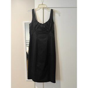 Black knee-length cocktail dress